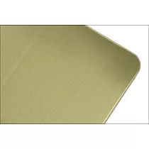 Dubultā metāla galda pamatne zeltā krāsā, ar kvadrātveida kolonnām, pēda 70x40 cm, augstums 72.5 cm