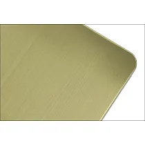 Table base in golden color, with a rectangular column, bottom plate 45x45 cm, height 72.5 cm, for table tops with size up to 70x70 cm