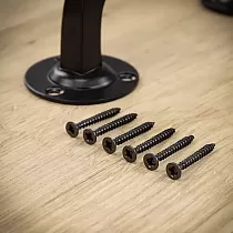 Aukščiausios kokybės plieninė susukta metalinė rankena stumdomoms durims, ilgis 19 cm, rinkinyje 4 vnt