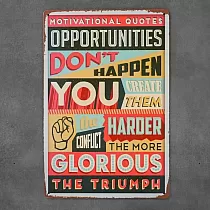 Dekoratīvā sienas plāksne, TRIUMPH, 20x30 cm