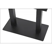 Dubultā tērauda galda pamatne 80x40 cm, melnā krāsā, augstums 72 cm