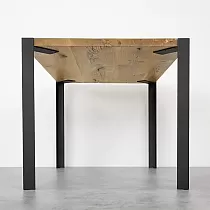 Stalo kojos Kampas plokšti plieniniai strypai 7x70x70mm, reguliuojamas aukštis 71-75 cm, komplekte 4 vnt.