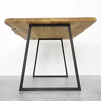 Metal table legs with trapezoid shape, made of steel, dimensions 65x71cm, set of 2 pcs.