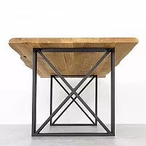 Metalinės stalo kojos X kvadratas, išmatavimai 65x71 cm