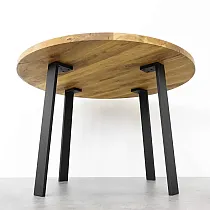 Plokščiakampės plieninės stalo kojos, juodos spalvos, aukštis 71 cm, profilis 8x2cm, komplekte 4 vnt.