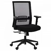 Office chair, computer chair swivel, adjustable chair with mesh backrest, riverton MH 2, black color