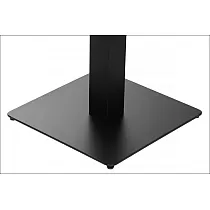 Keskne lauajalg metallist, must värv, aluse mõõdud 50x50 cm, kõrgus 110 cm