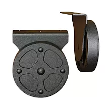 Metaliniai baldų ratukai 7,5 cm, 12 cm arba 20 cm skersmens, komplekte 2 vnt.