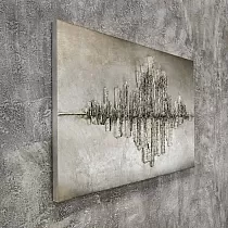 3D sieninis meno miestas vandens atspindyje, dydis 120x80 cm