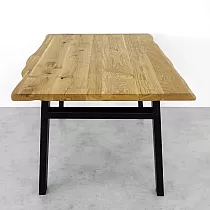 Tērauda galda kājas H-forma, melnā krāsā, augstums 71 cm, platums 82 cm, komplektā 2 gab.