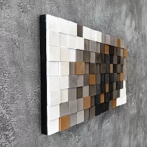 3D koka attēls MOZAIKO, 97x55cm