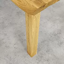 Straight table legs, height 71 cm, square-shape 8x8cm, oak solid wood, finished with natural oil, set of 4 pcs