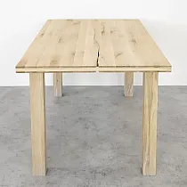 Straight table legs 71x8 cm, Raw oak, set of 4 pcs.