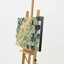 3D sienas dekors, koka, daudzkrāsains, 55x103cm