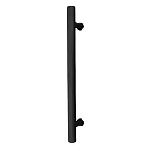 Garš melns tērauda rokturis ar apaļu stieni bīdāmām durvīm vai mēbeļu fasādēm, augstums 40 cm vai 60 cm, svars 580 vai 680 grami, komplektā 2 gab.