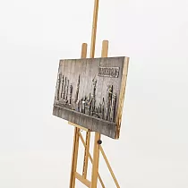 3D metallimaaling, seinadekoor, kai, sadam, mõõdud 60x150cm