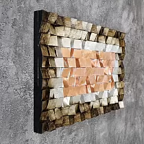 3D meno kūriniai, mozaikos tonų žaidimai, 75x116 cm
