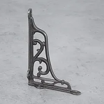Decorative cast iron shelf holders DEKORIA, 15.5x15.5cm set of two pcs.