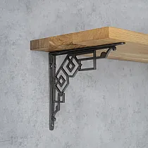 Cast iron massive shelf support 30x25cm, set of 2 pcs.