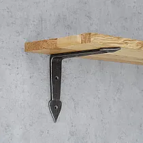 Plieninis lentynos atraminis laikiklis Arrow, išmatavimai 19,5x15cm, rinkinyje 2 vnt.