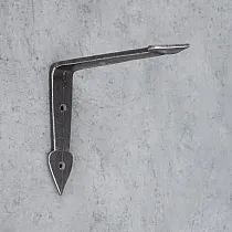 Plieninis lentynos atraminis laikiklis Arrow, išmatavimai 19,5x15cm, rinkinyje 2 vnt.