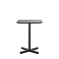 Metāla centrālā galda pamatne, augstums 72 cm, taisnstūra tipa kolonna, izgatavota no tērauda, apakšējās pamatnes izmērs 43x43, melnā krāsā