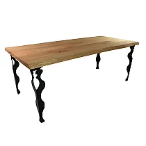 Metāla galda kājas Glamour no tērauda, melnā krāsā, augstums 72 cm, komplektā 4 gab.