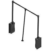 REJS pantogrāfs skapjiem Lifter Basic, platums 54 - 71 cm, melna krāsa