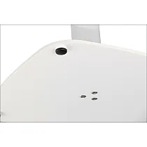 Central table base made of steel, height 57 cm, bottom plate dimensions 44,5x44,5 cm, white color, weight 14 kg