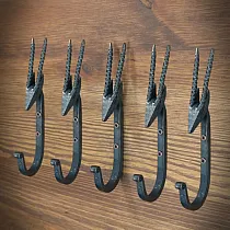 Riidepuude komplekt 5 osa, sepistatud metallist, Gazella, kõrgus 15 cm