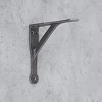 Cast iron shelf support, bracket, height 13 cm, right angles, length 13 cm, set of 2 pcs