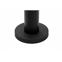 Central floor mounted metal table base for cafe, made of steel, matte black color, height 72.5 cm