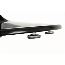 Metalinė stalo koja juodos arba aliuminio spalvos pagaminta iš plieno, Ø 46 cm, aukštis 72 cm