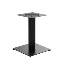 Metallist pulbervärvitud terasest lauajalg, kõrgus 57,5 cm, kandilise põhjaplaadi mõõdud 45x45 cm