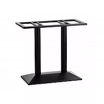 Metal table base with 2 columns made of steel, powder coated, height 72 cm, base 69.5 x 39.5 cm