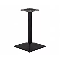 Metallist lauaalus terasest, must värv, nurgeline alus 44,5 cm, kõrgus 73 cm