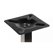 Polished stainless steel table base 40x40 cm, height 72 cm