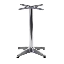 Alumīnija centrālā galda pamatne, regulējams augstums 70,5-72 cm, apakšējās pamatnes izmērs 58x58 cm, svars 6,1 kg