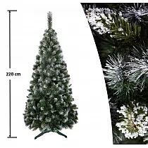 Classic artificial silver spruce with a stand, height 220 cm