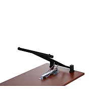 Sulankstoma stalų sistema konferencijų stalams, sulankstomo plieninio rėmo plotis 48 cm, spalva juoda arba aliuminio
