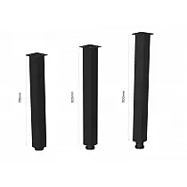 Klassikalises stiilis alumiiniumist lauajalad 60x60 mm, must värv, kõrgus 71 cm, 82 cm või 110 cm, komplektis 4 tk.