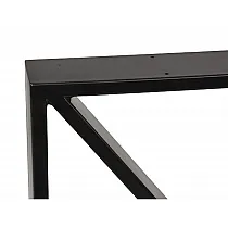 Sturdy metal X-shaped table leg with frame around, made of steel, height 72 cm, width 60 cm, colors black or white, set of 2 pcs.
