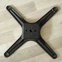 Metalinė stalo koja dideliems stalo paviršiams iki 120 cm, galimas aukštis 60, 72 arba 106 cm