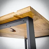 Tērauda kvadrātveida galda kājas, augstums 71 cm, platums 80 cm, pusdienu galdam komplekts 2 gab.
