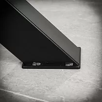 Solid-looking steel table legs X-shaped, height 71 cm, total width 82 cm, set of 2 pcs.
