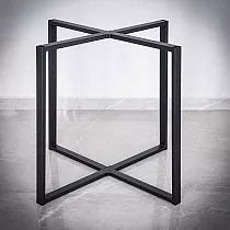 Metal central table frame, base width 90 cm, height 72 cm