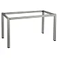 Kovový rám stolu se čtvercovými nohami, rozměr 196x76 cm, výška 72,5 cm, barva šedá nebo bílá