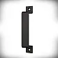 Schiebetür-Metallgriff, Griff aus Stahl, schwarze Farbe, Länge 16,3 cm, Gewicht 300 Gramm, Set mit 6 Stück.