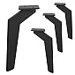 Gambe per mobili in metallo Boomerang 17x14cm da ferro piatto (4 pezzi)