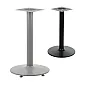 Metalen tafelpoot in de kleur zwart of aluminium van staal, Ø 46 cm, hoogte 72 cm